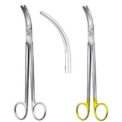 Vascular Parametrium Scissors - Strongly Curved, 22.5 cm (9