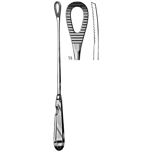 Pestalozza Placenta and Ovum Curette - 30 cm (11 7/8
