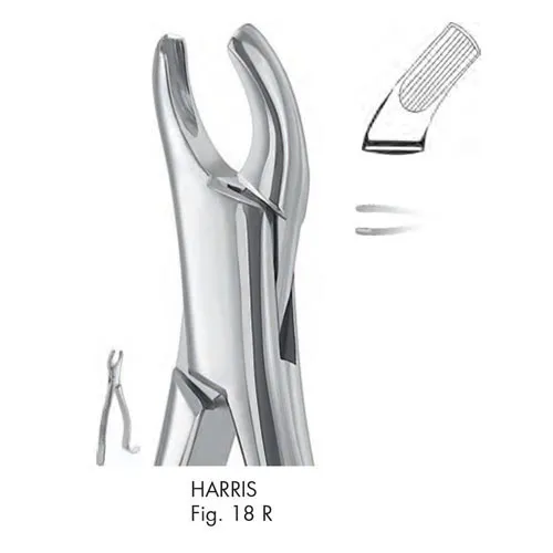 Dental Extracting Forceps #18R For Right 1st And 2nd Upper Molar Dental Surgical