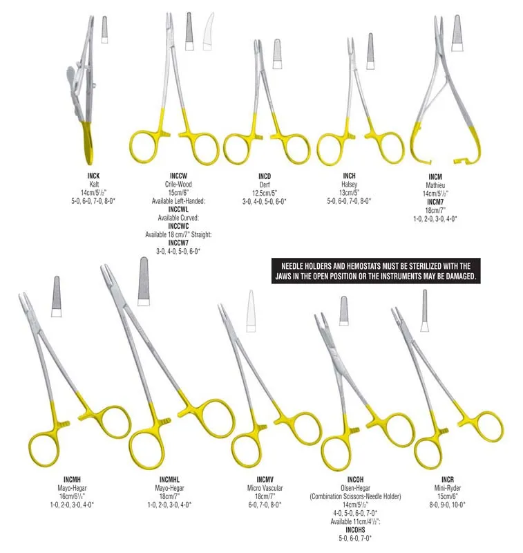 G. Hartzell & Son Misc. Needle Holders with TC Inserts