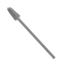 surgical grade stainless steel podiatry bur bud shaped, fine cross cut